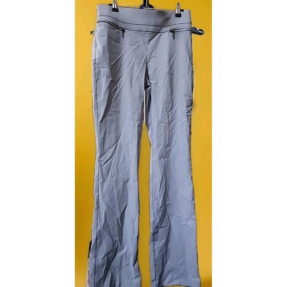 Violets And Roses Pants Sz 6/28 Straight Soft Gray Elastic Waist New CR50 NWT - Picture 1 of 9